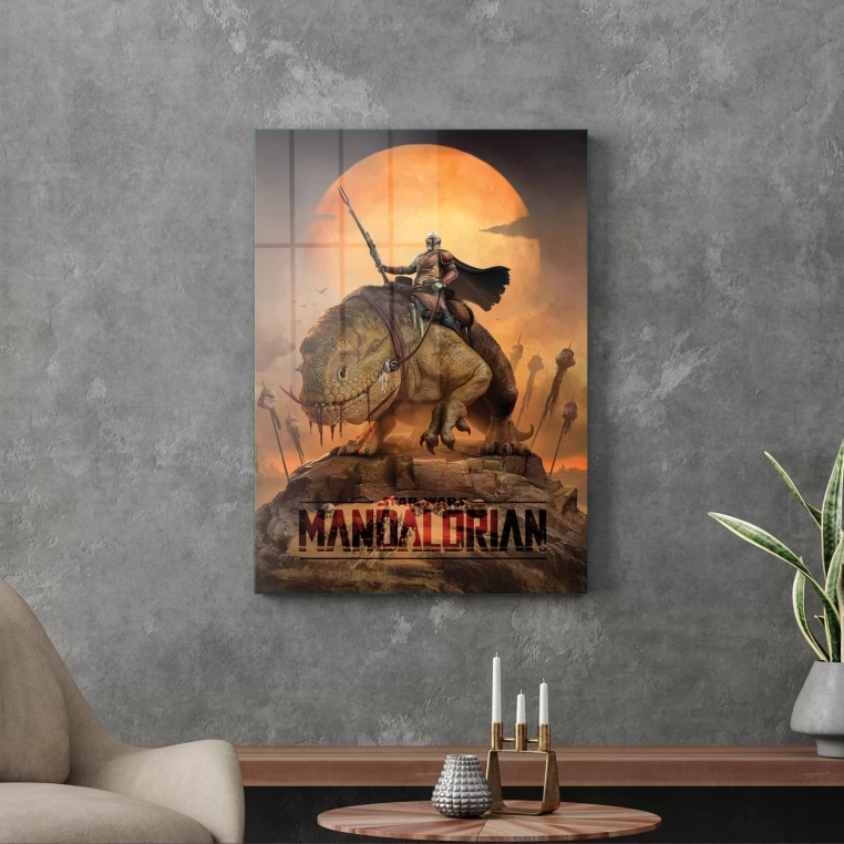 Vivantes Tempered Glass Wall Art - Mandalorian