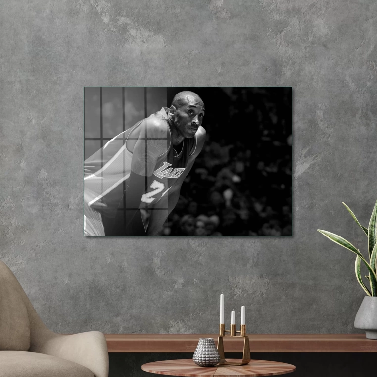 Vivantes Tempered Glass Wall Art - Kobe Bryant