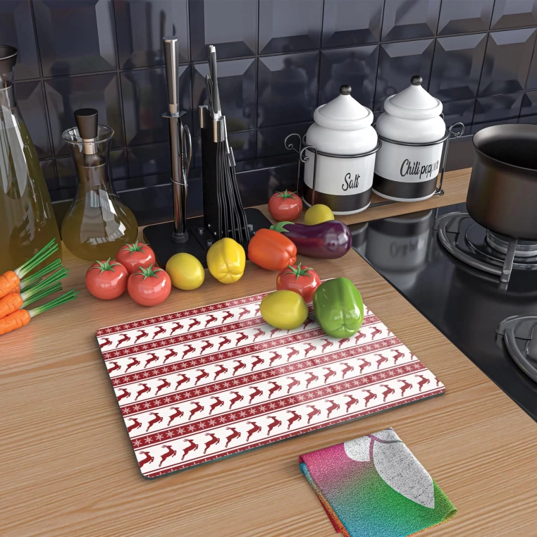 Tempered Glass Cutting Board - RedDears