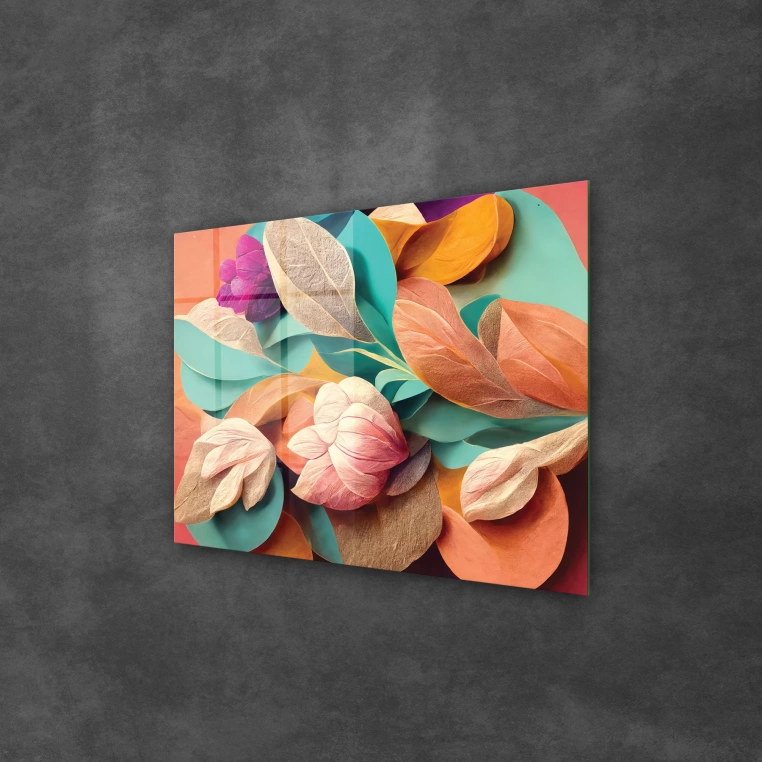 Vivantes Tempered Glass Wall Art - Wild Tulips