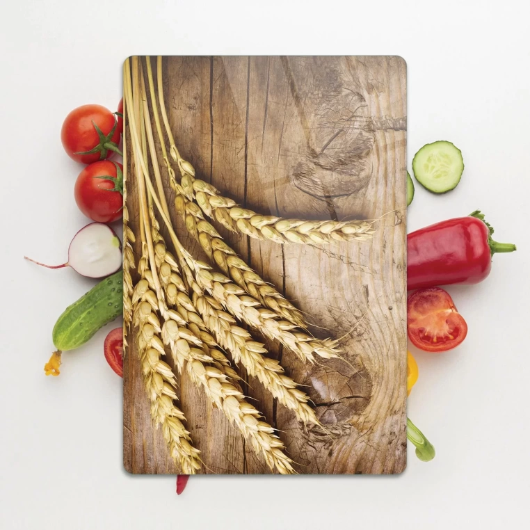 Tempered Glass Cutting Board - Wood & Wheat