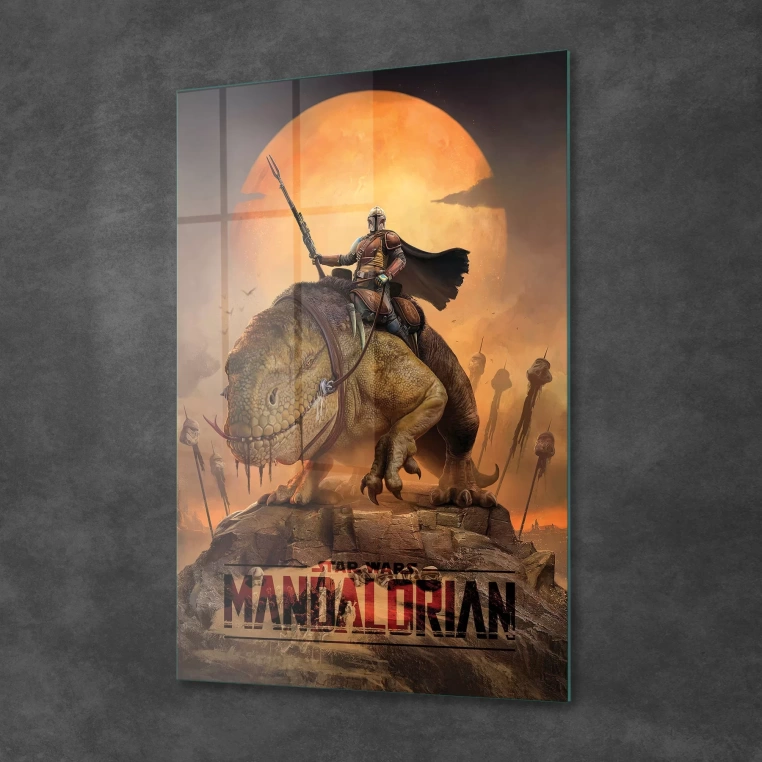 Vivantes Tempered Glass Wall Art - Mandalorian