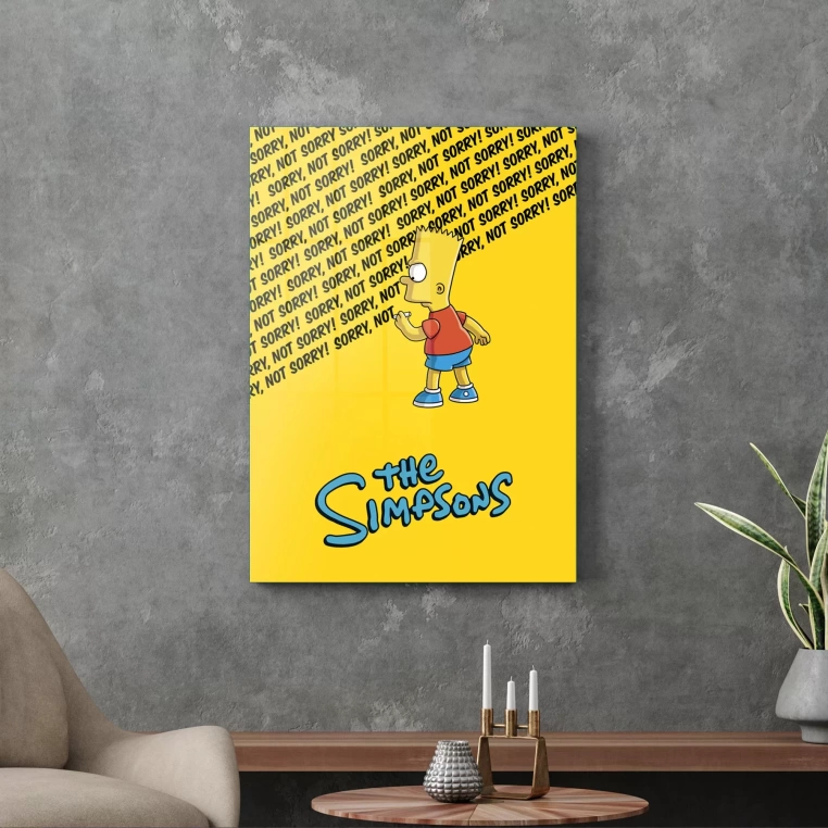 Vivantes Tempered Glass Wall Art - Simpsons