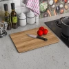 Tempered Glass Cutting Board - Oak