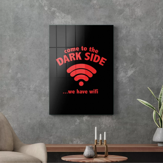 Vivantes Tempered Glass Wall Art - Come to the dark side