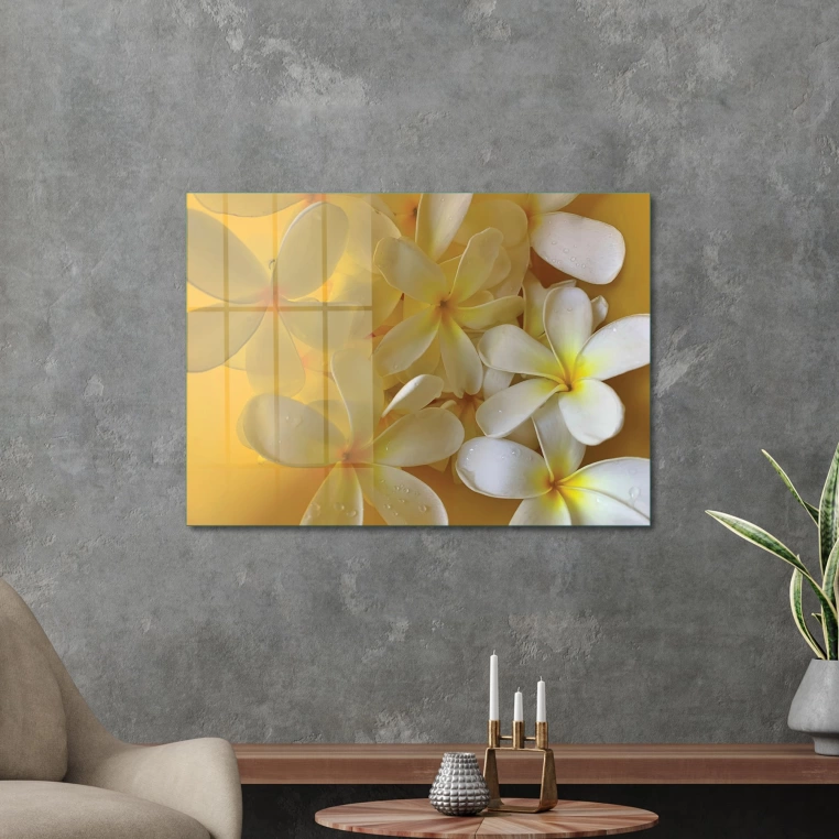 Vivantes Tempered Glass Wall Art - Flower