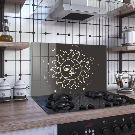 Vivantes Stove Back Tempered Glass Protector-Horoscope Sun