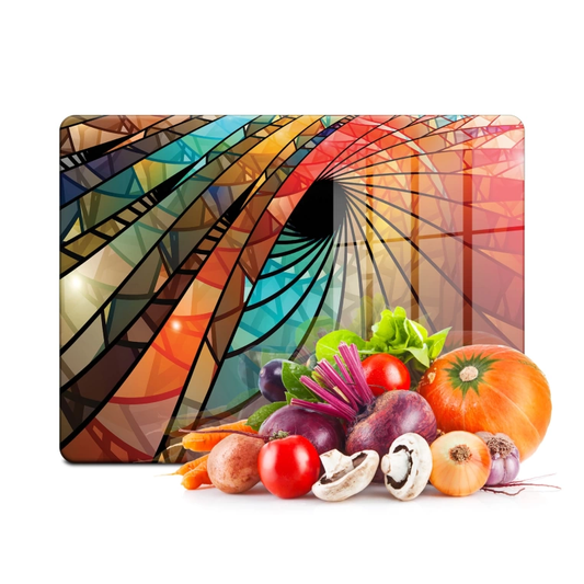 Tempered Glass Cutting Board - Spiral Vitray