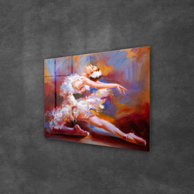 Vivantes Tempered Glass Wall Art - Ballerina