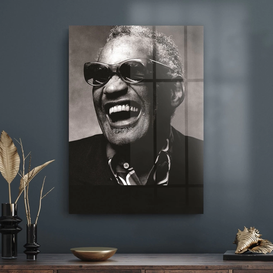 Vivantes Tempered Glass Wall Art - Ray Charles