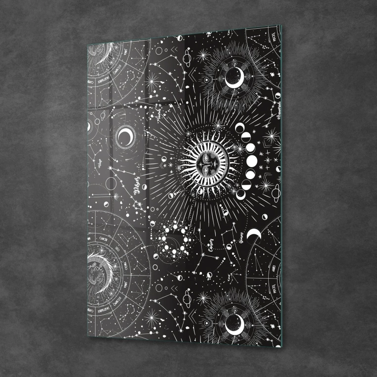 Vivantes Tempered Glass Wall Art - Horoscope