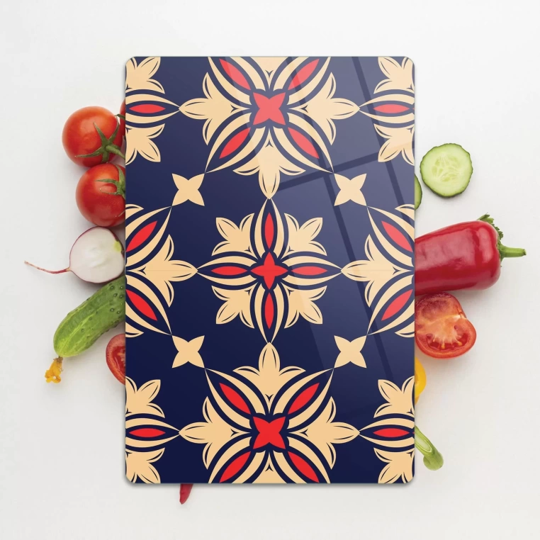 Tempered Glass Cutting Board - Classic Tile