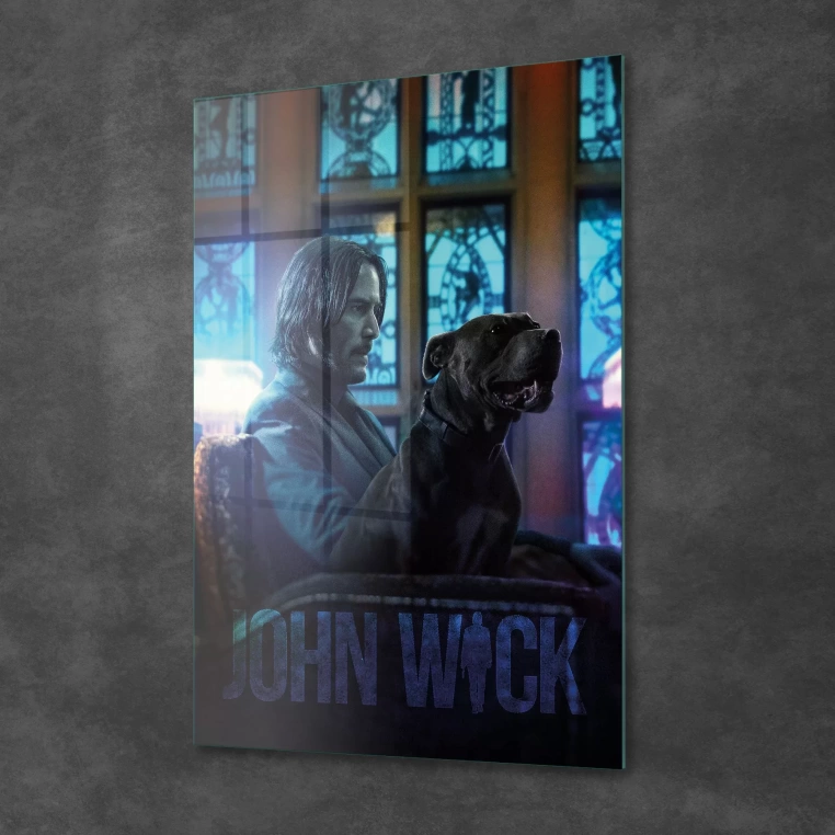 Vivantes Tempered Glass Wall Art - John Wick B