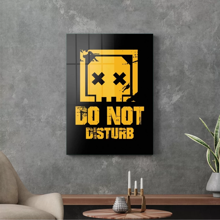 Vivantes Tempered Glass Wall Art - Gamers Do Not Disturb